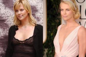 Charlize came back to her slim body after "Monster" due to workout and swimming.